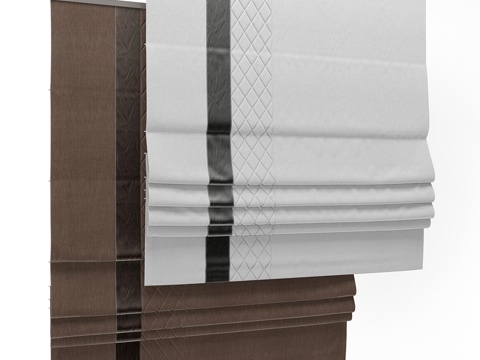  罗马帘 603d模型 