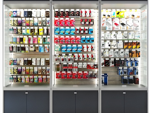  手机配件商店_23d模型 