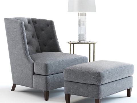  贝克·摩登翼椅3d模型 