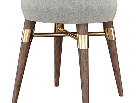  路易斯凳3d模型 