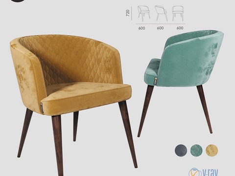  Joy半座椅3d模型 