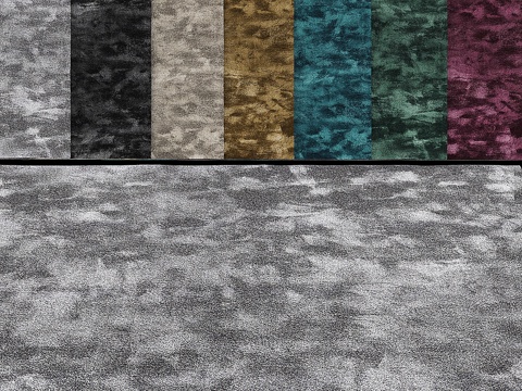  纯丝织物地毯工坊3d模型 