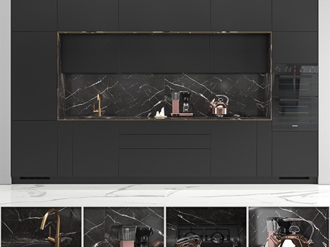  英格直通厨房3d模型 