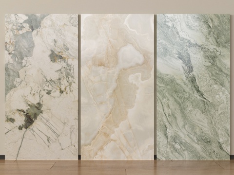 现代石材 大理石板 岩板 石材护墙板 背景墙su模型