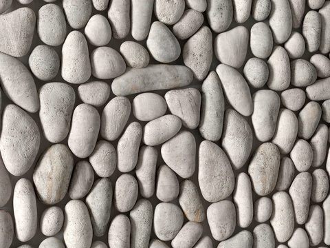  Fine鹅卵石饰面板3d模型 