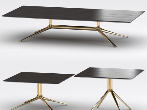  蒙德里安茶几套装-23d模型 