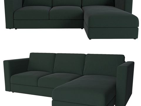  宜家Vimle三人组合沙发3d模型 