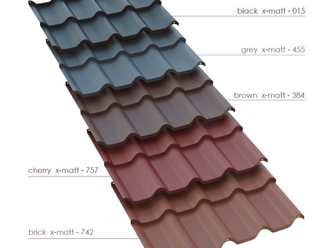  金属瓦片 BUDMAT Ferrara3d模型 