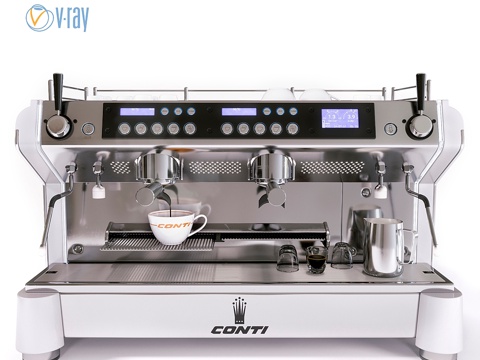  Monte Carlo Standart意式咖啡机3d模型 