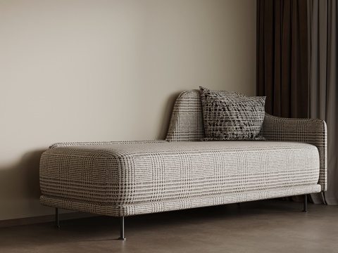  现代贵妃椅 沙发椅su模型 