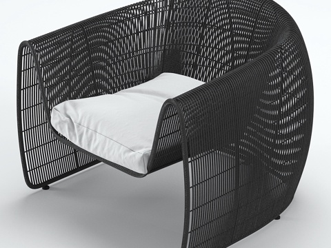  露露扶手椅3d模型 