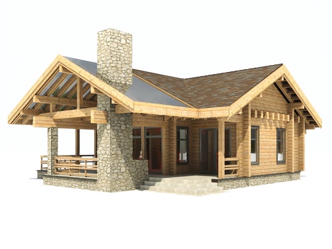  生态小屋3d模型 