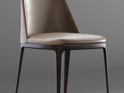  Poliform_Grace_皮革椅3d模型 