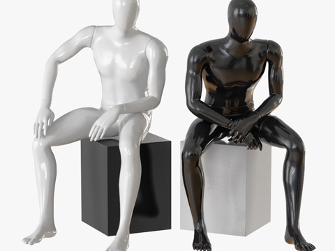  无面男模特 093d模型 