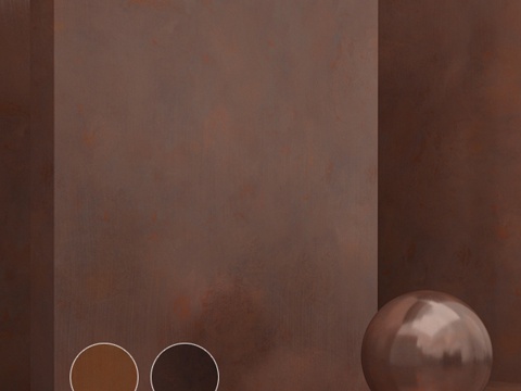  无缝材料 - 涂层，金属效果893d模型 