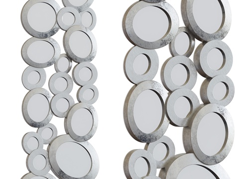  镶镜环板3d模型 