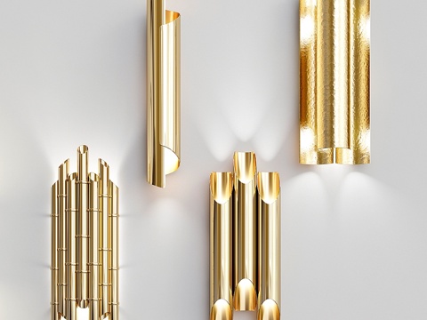  四款精美壁灯_43d模型 