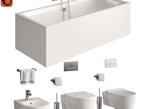  Villeroy &amp; Boch Avento 第一部分3d模型 