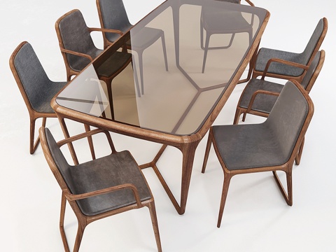  Ceccotti Collezioni 餐桌 - Obi与扶3d模型 