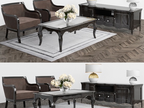  Flai家具组合3d模型 