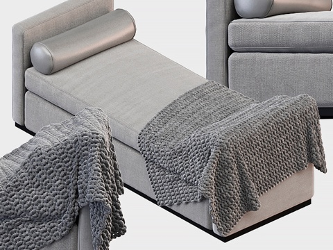  长凳 沙发与椅子公司 埃舍尔沙发床3d模型 