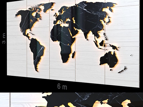  装饰墙 89.3d模型 