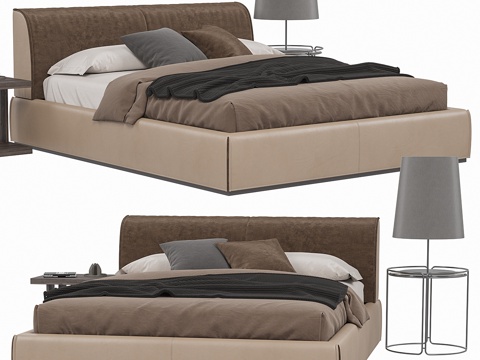  迪特雷意大利MONOLITH床具3d模型 