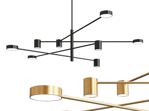  阳光吊灯3d模型 