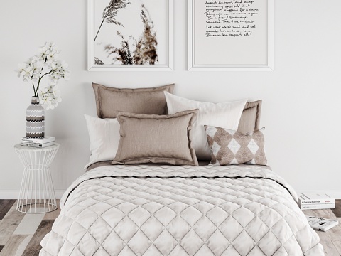  卧室套装133d模型 