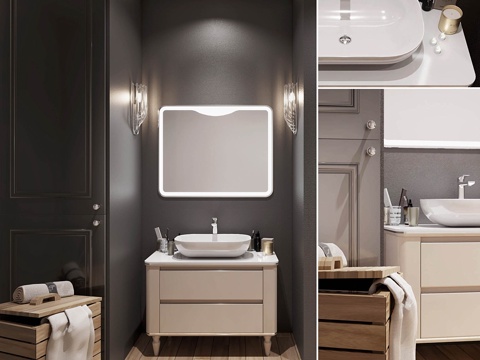  BelBagno Radice 100 驼色哑光款3d模型 