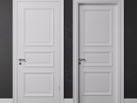  门是隔间门3d模型 