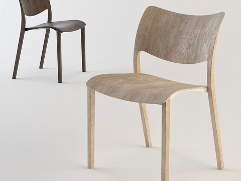  Stua Laclasica 木质椅子3d模型 