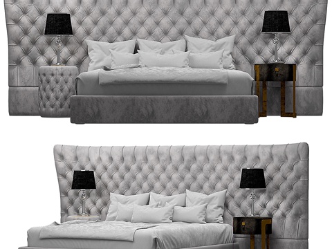  DV家居系列Vogue Maxi床3d模型 