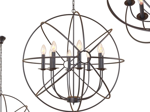  傅科摆球 LOFT1192-83d模型 