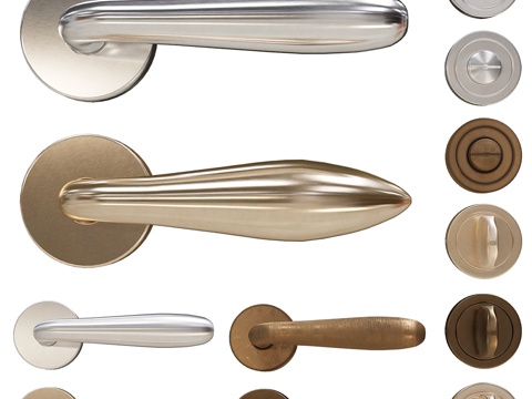  门把手套装013d模型 