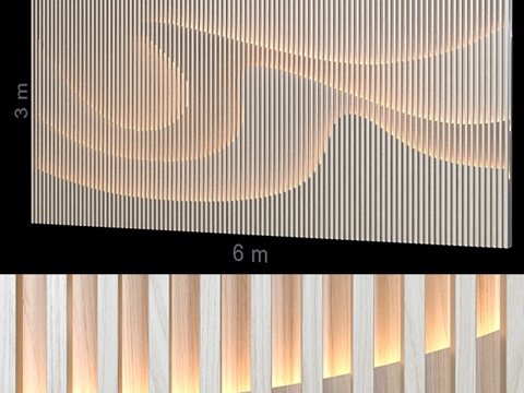  装饰墙 88.3d模型 