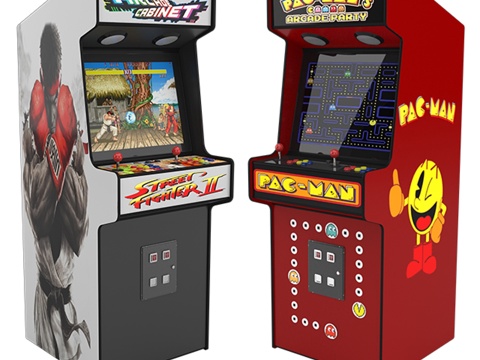  街机雅达利游戏机3d模型 