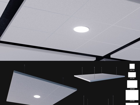  天花板系统 Armstrong Canopy C3d模型 