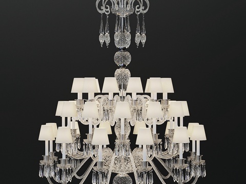  圣路易斯至普罗瓦西水晶吊灯3d模型 