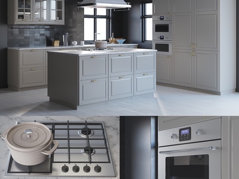  宜家Method BODBYN厨房3d模型 