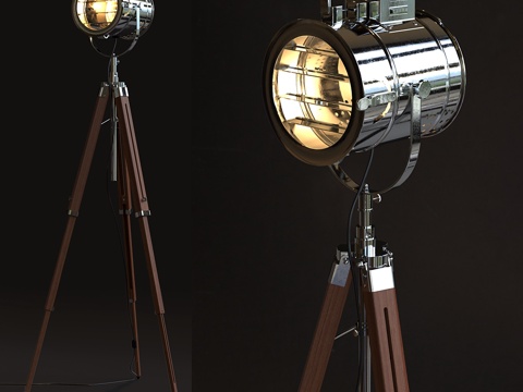  Thor复古舞台聚光灯3d模型 