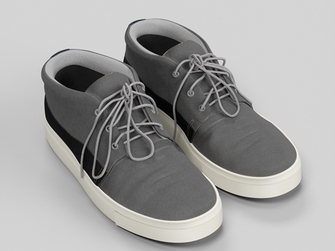  Blauer美国鞋履3d模型 