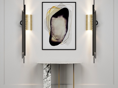  Meridiani 边柜 - Artemest 壁灯3d模型 