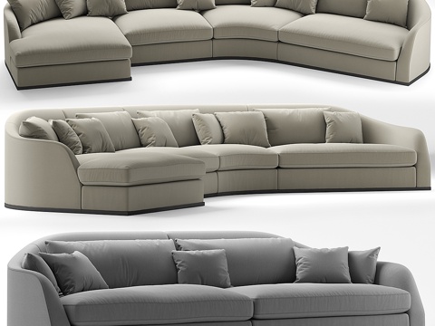  Flexform ALFRED沙发3d模型 
