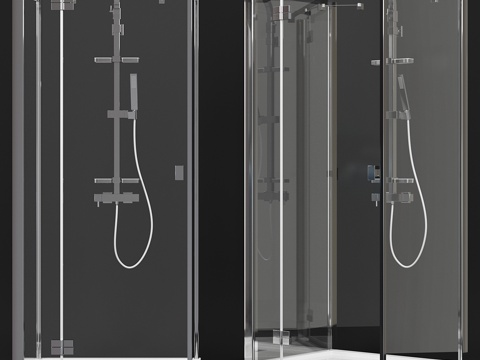  Essenza KDJ+S淋浴房与Touareg 2淋浴系统3d模型 
