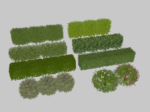  景观绿植植物组合su模型 