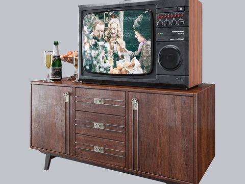  苏联风新年3d模型 