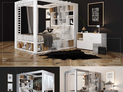  4_YOU_卧室3d模型 