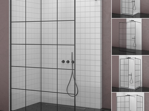  Radaway淋浴系列 Modo新黑工厂款3d模型 