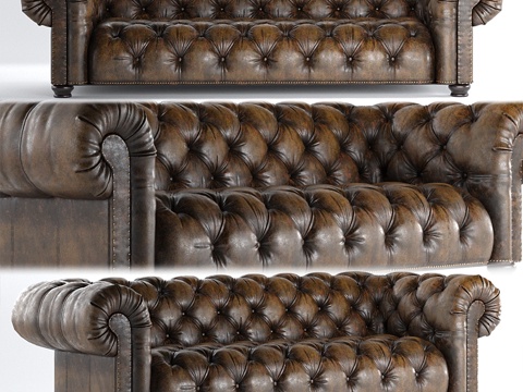  Bernhardt家具威灵顿沙发3d模型 